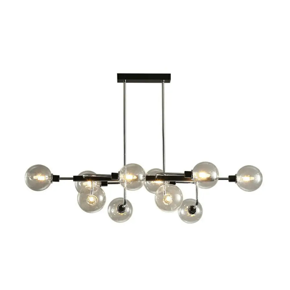 DecorBites™ Sputnik Hanging Island Light - Minimalist Glass Ball Pendant for Dining Room
