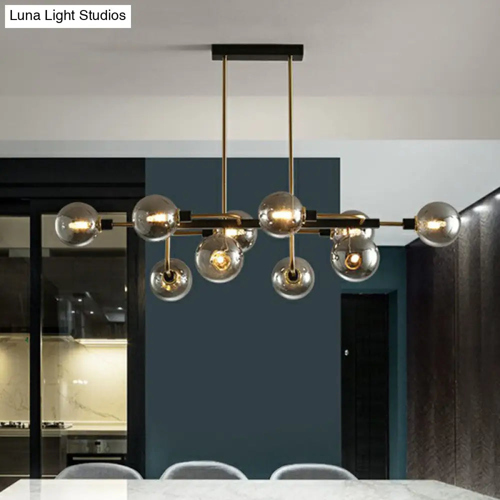 DecorBites™ Sputnik Hanging Island Light - Minimalist Glass Ball Pendant for Dining Room