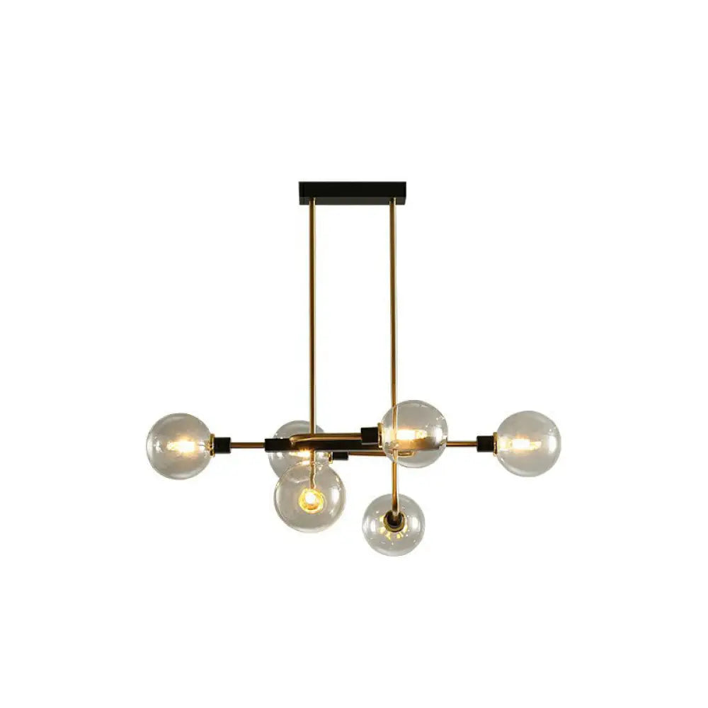 DecorBites™ Sputnik Hanging Island Light - Minimalist Glass Ball Pendant for Dining Room