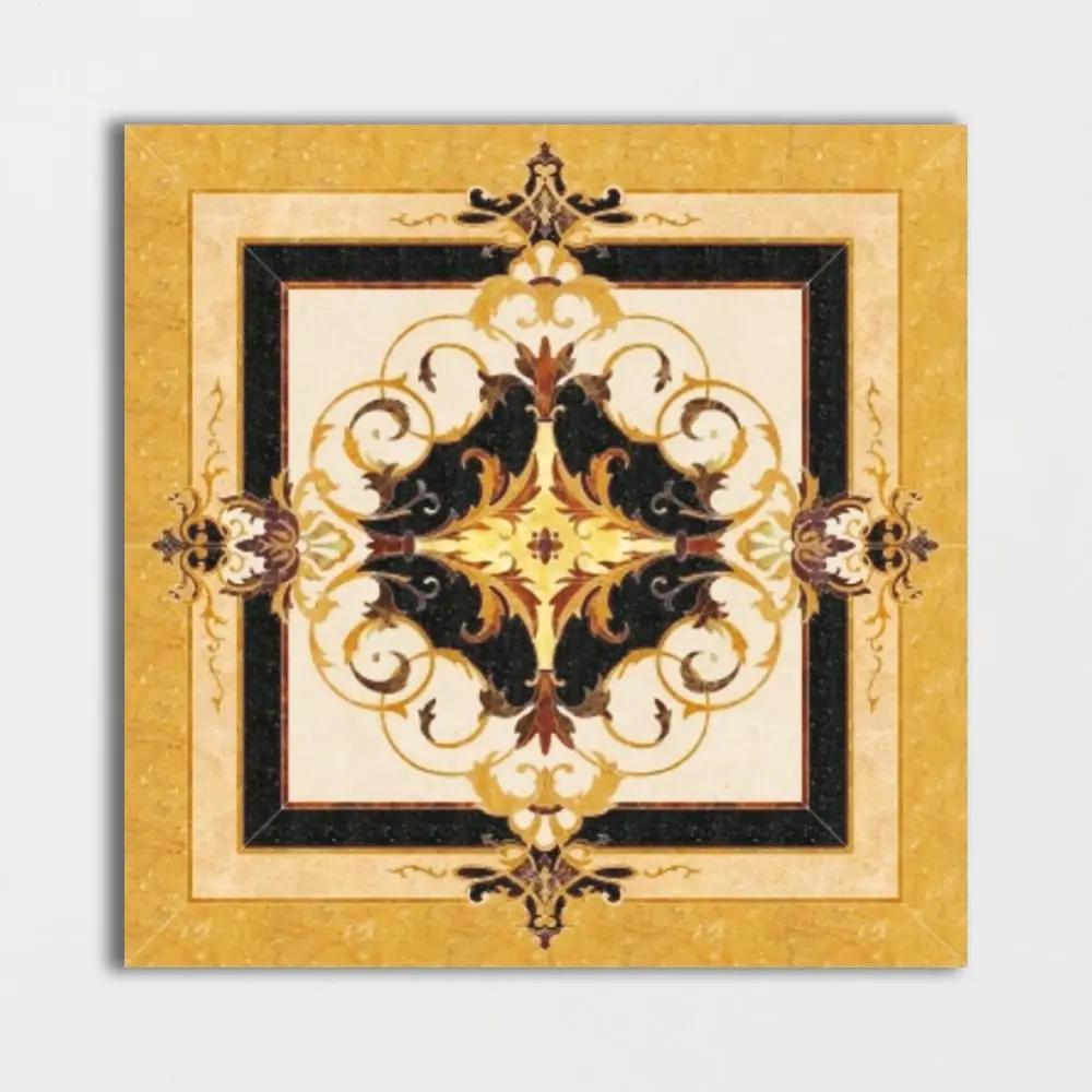 Square Aluminum Backed Multi Finish Neptune Marble Medallions 36