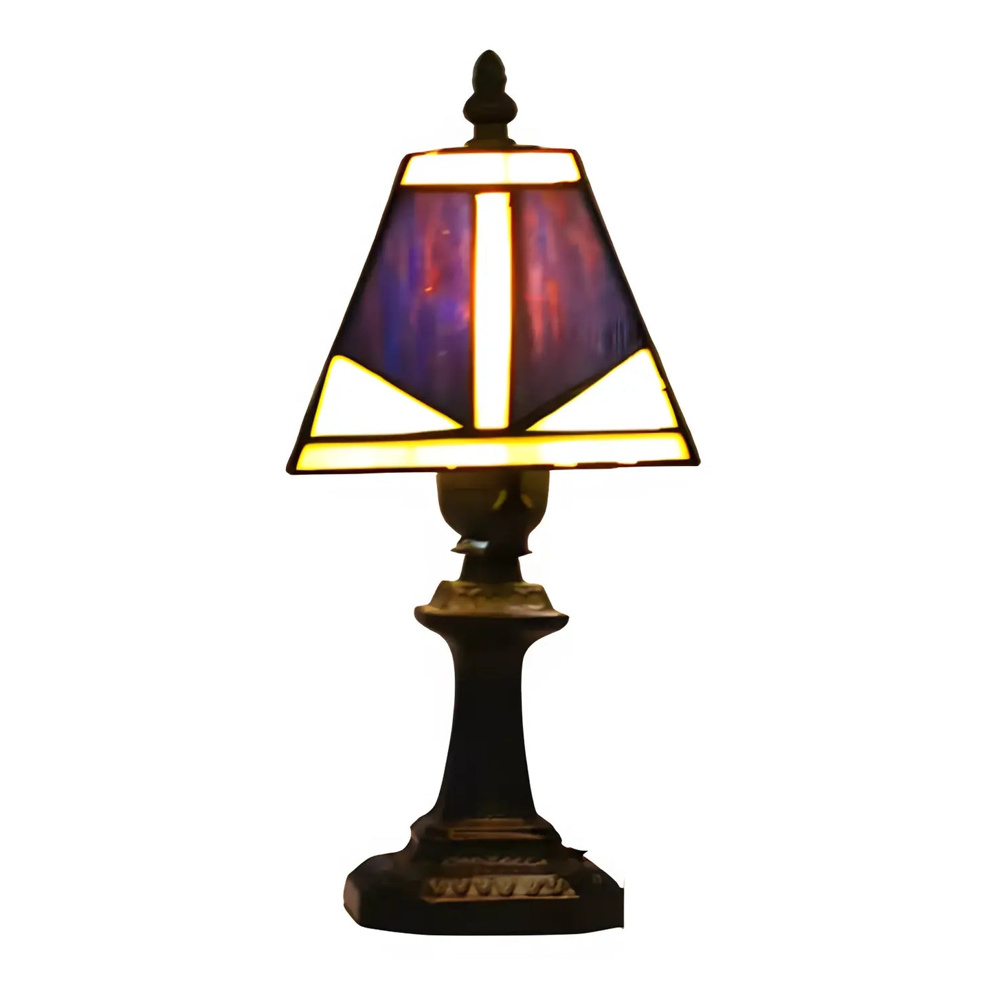 Tiffany-Style Lamp with Square Glass Design