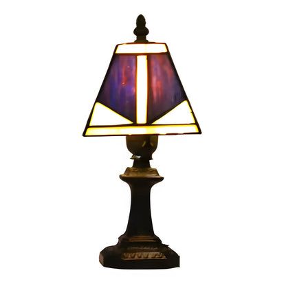 Tiffany-Style Lamp with Square Glass Design