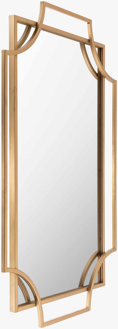 Golasecca Brass Frame Gold Mirror