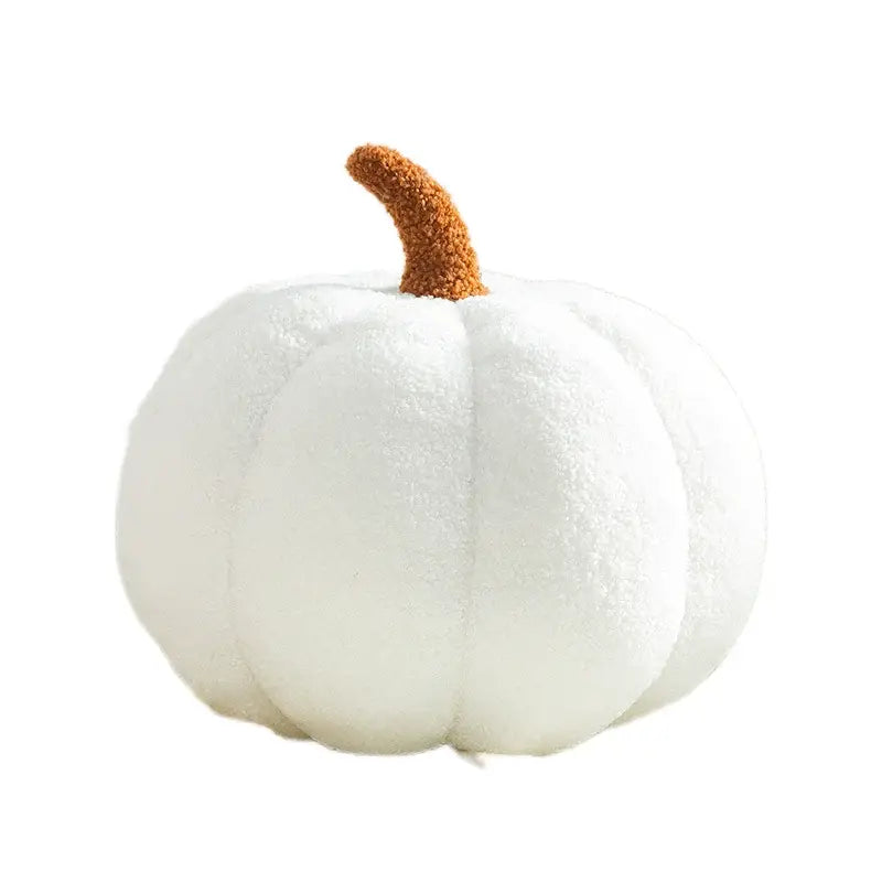 Stacked 3d pumpkin throw pillow living room plush fleece decor