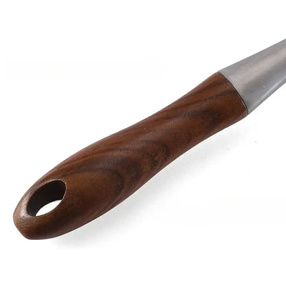 Stainless steel and wood double faced meat tenderizer kitchen hammer
