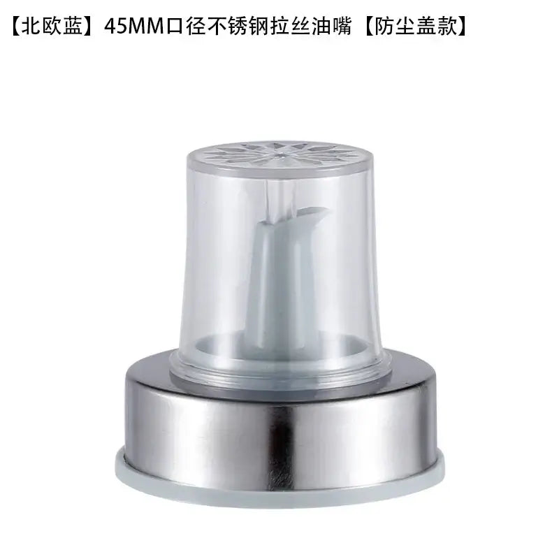 Stainless steel bottle cap stopper with colored handle kitchen nozzle