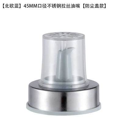 Stainless steel bottle cap stopper with colored handle kitchen nozzle