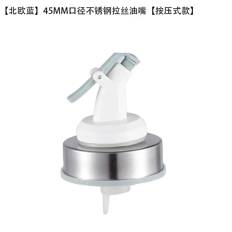 Stainless steel bottle cap stopper with colored handle kitchen nozzle