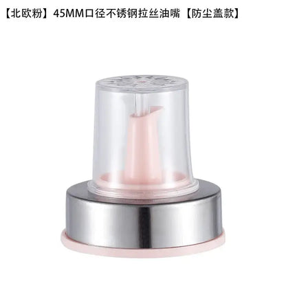 Stainless steel bottle cap stopper with colored handle kitchen nozzle