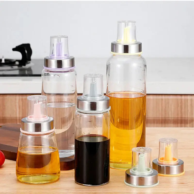 Stainless steel bottle cap stopper with colored handle kitchen nozzle