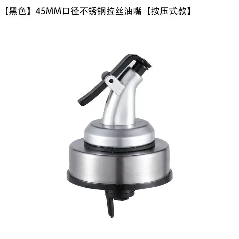 Stainless steel bottle cap stopper with colored handle kitchen nozzle