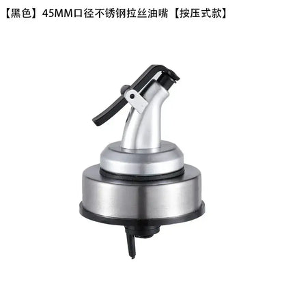Stainless steel bottle cap stopper with colored handle kitchen nozzle
