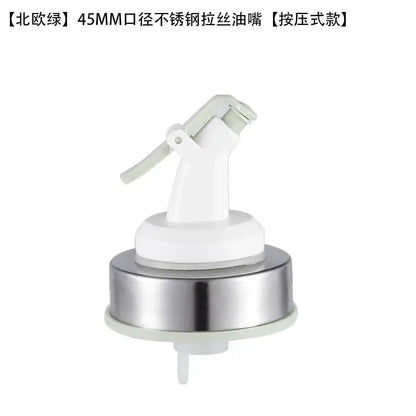 Stainless steel bottle cap stopper with colored handle kitchen nozzle