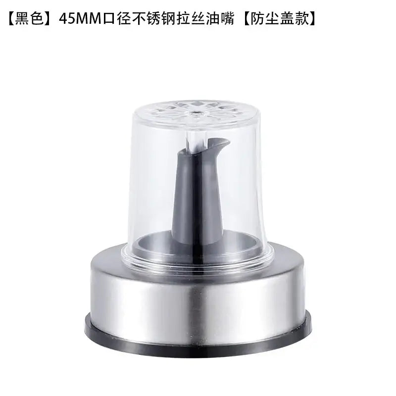 Stainless steel bottle cap stopper with colored handle kitchen nozzle