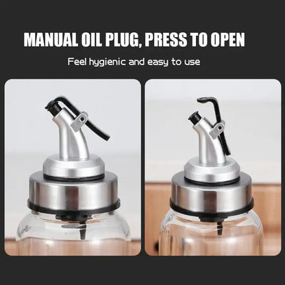 Stainless steel bottle cap stopper with colored handle kitchen nozzle