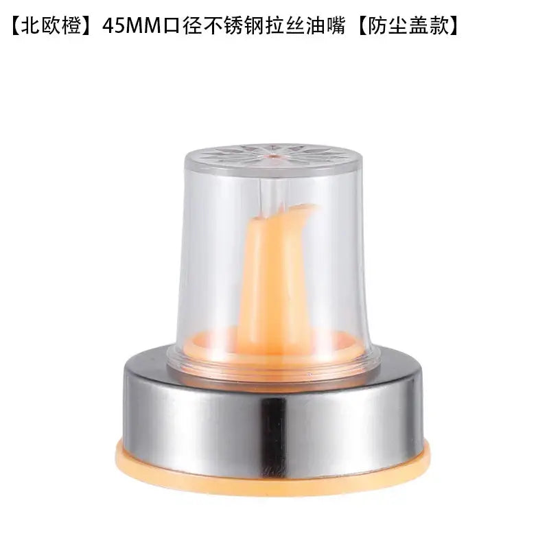 Stainless steel bottle cap stopper with colored handle kitchen nozzle