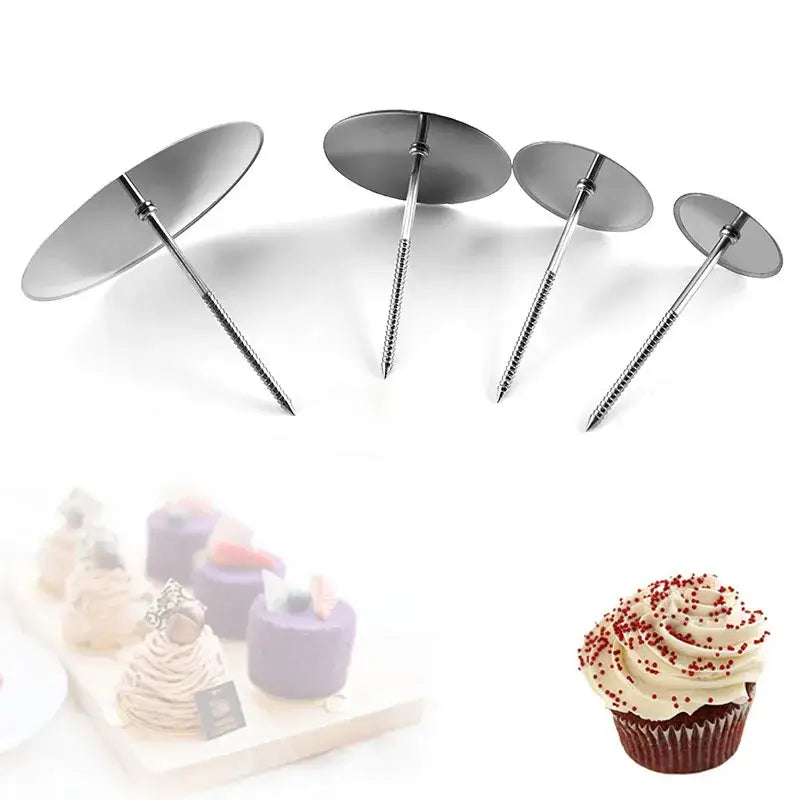 Stainless steel cake piping nail set kitchen pastry decorating tools