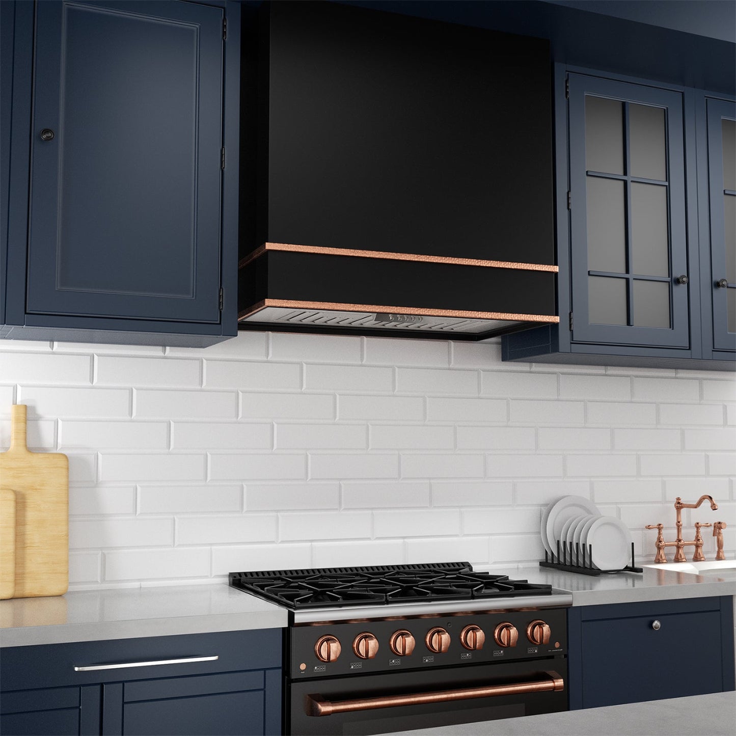 Akicon 36" Stainless Steel Wall Mount Range Hood with 600 CFM Vent Hood