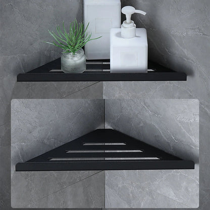 DecorBites™ Stainless Steel Corner Shower Shelf Organizer