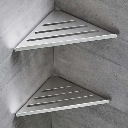 DecorBites™ Stainless Steel Corner Shower Shelf Organizer