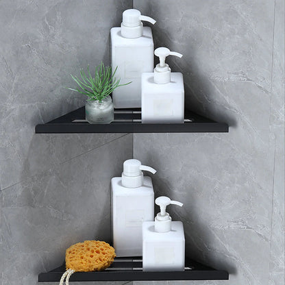 DecorBites™ Stainless Steel Corner Shower Shelf Organizer