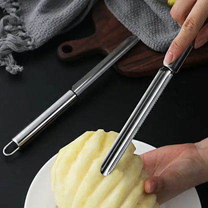 Stainless steel fruit corer and slicer – kitchen tool
