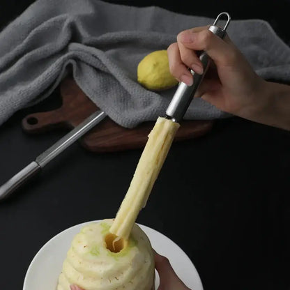 Stainless steel fruit corer and slicer – kitchen tool