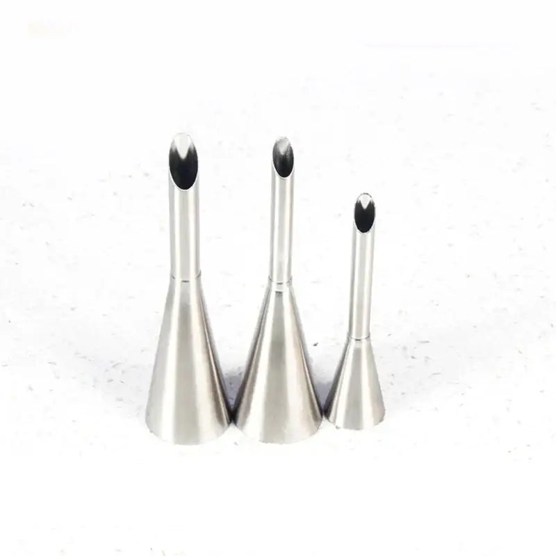 Stainless steel dessert puff cream nozzle set for kitchen baking