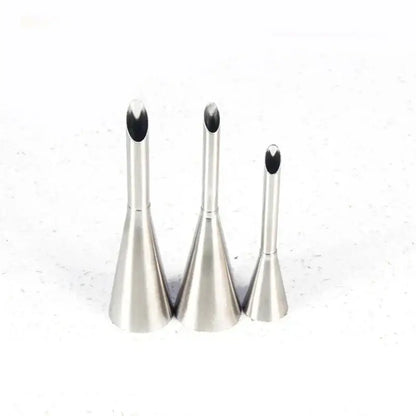 Stainless steel dessert puff cream nozzle set for kitchen baking