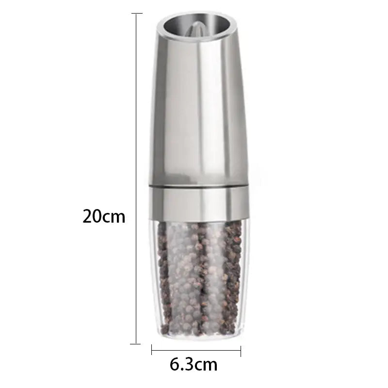 Stainless steel electric pepper grinder set kitchen accessory