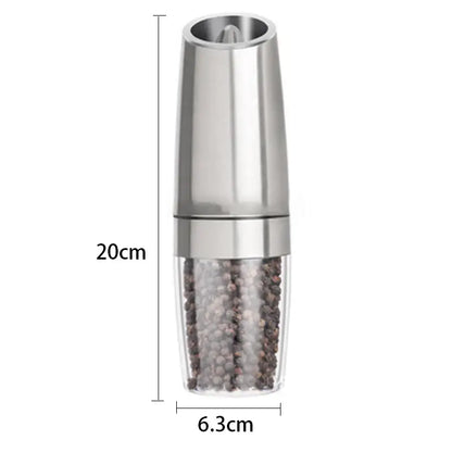 Stainless steel electric pepper grinder set kitchen accessory