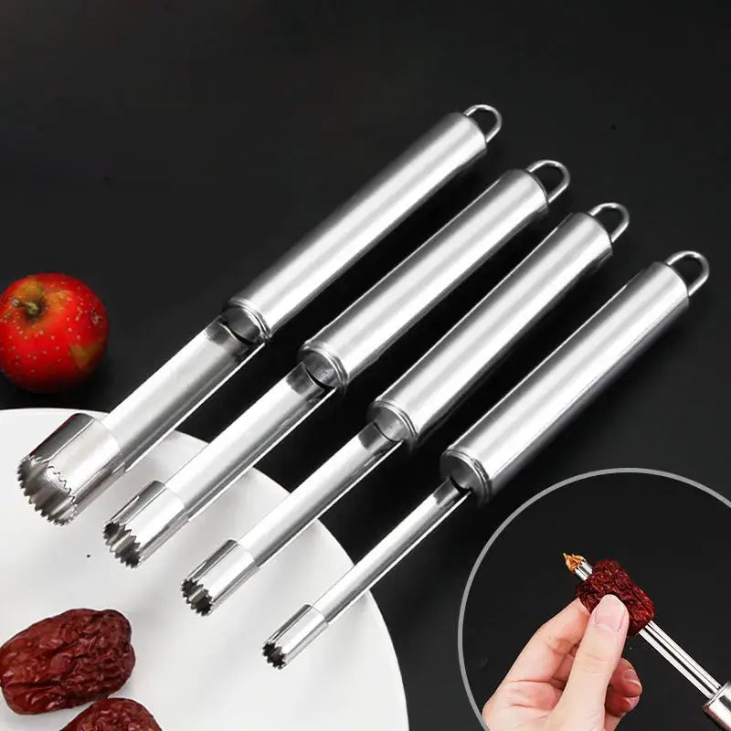 Stainless steel fruit core remover slicer set 3 pack kitchen tool