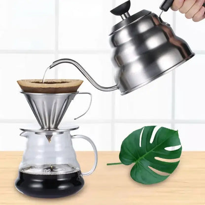 Stainless steel gooseneck coffee kettle kitchen temperature control