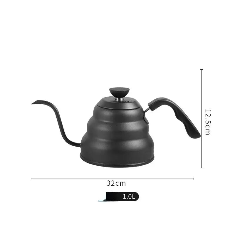 Stainless steel gooseneck coffee kettle kitchen temperature control