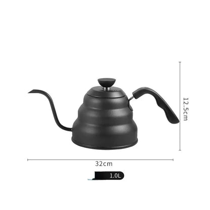 Stainless steel gooseneck coffee kettle kitchen temperature control