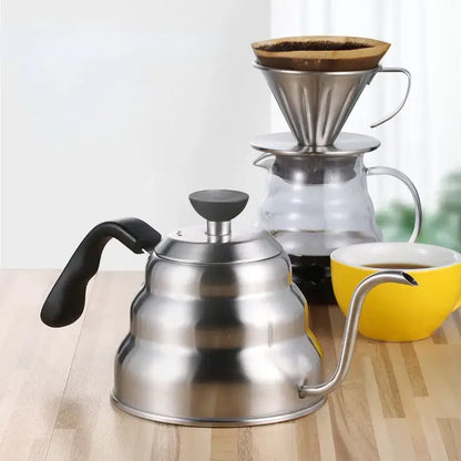 Stainless steel gooseneck coffee kettle kitchen temperature control