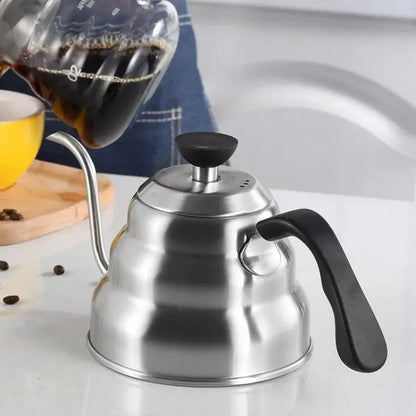 Stainless steel gooseneck coffee kettle kitchen temperature control