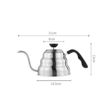 Stainless steel gooseneck coffee kettle kitchen temperature control