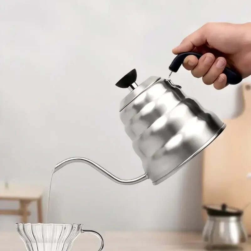 Stainless steel gooseneck coffee kettle kitchen temperature control