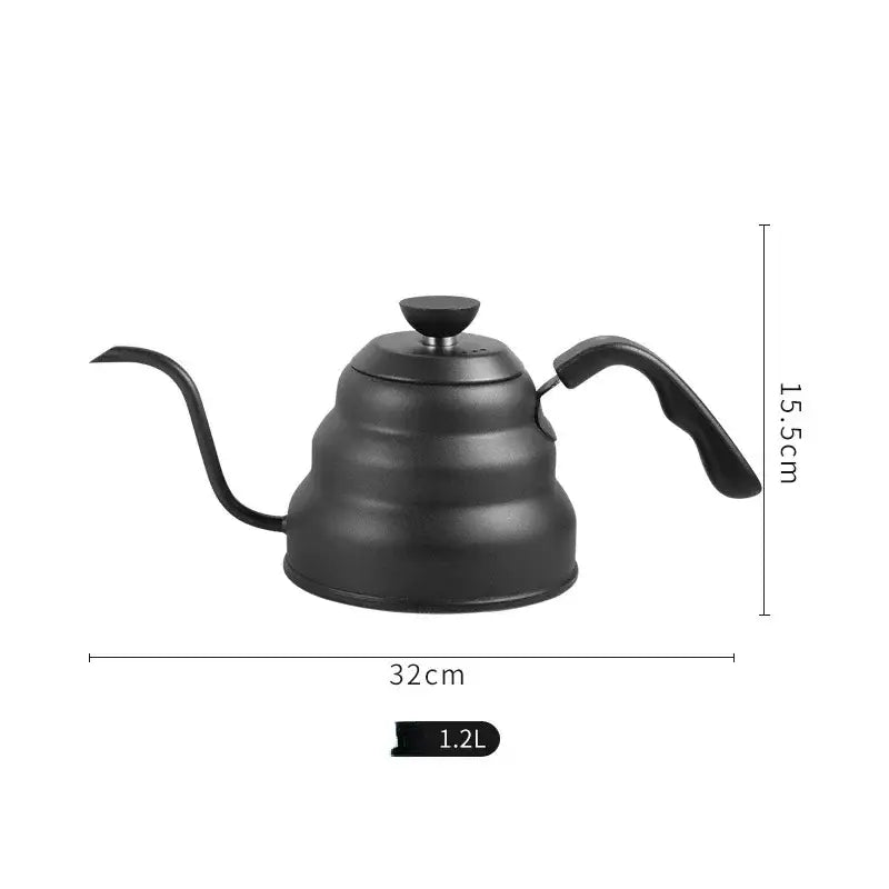 Stainless steel gooseneck coffee kettle kitchen temperature control