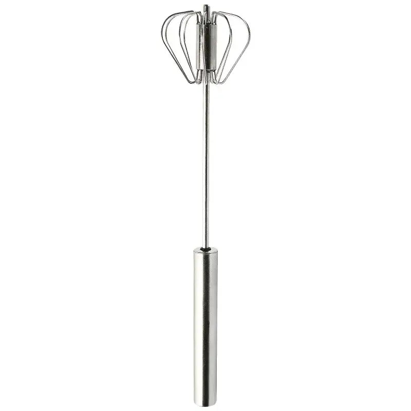 Stainless steel hand pressure egg beater kitchen whisk mixer