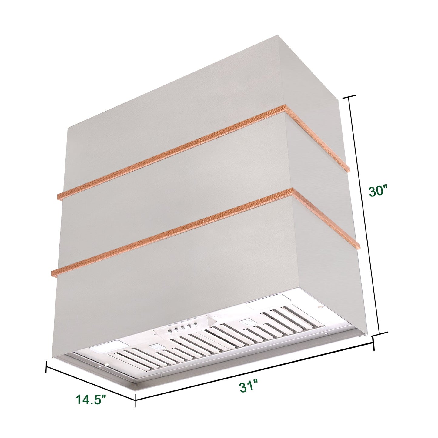 Akicon 30" Stainless Steel Wall Mount Range Hood with 600 CFM Vent Hood