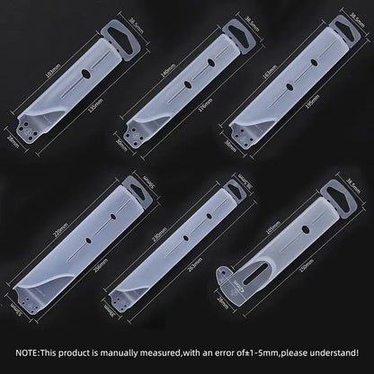 Stainless steel knife scabbard set with clear sheaths – kitchen