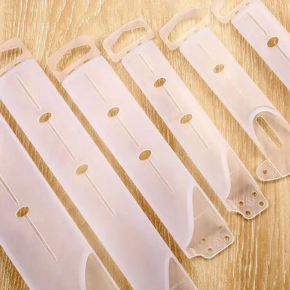 Stainless steel knife scabbard set with clear sheaths – kitchen
