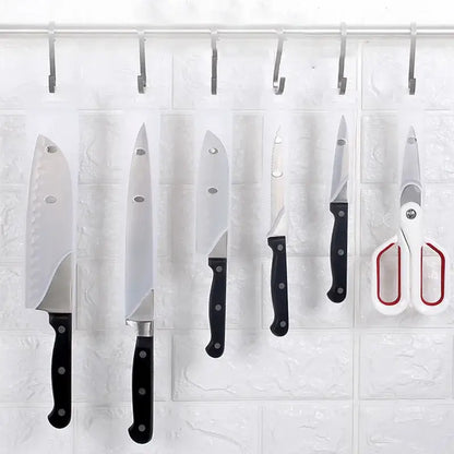 Stainless steel knife scabbard set with clear sheaths – kitchen