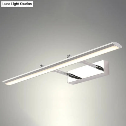 DecorBites™ Stainless Steel LED Wall Light with Adjustable Joint - Modern Bar Vanity Sconce for Bath