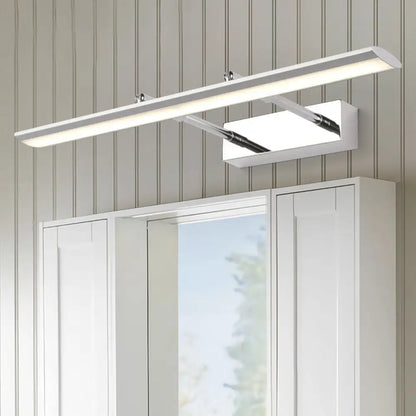 DecorBites™ Stainless Steel LED Wall Light with Adjustable Joint - Modern Bar Vanity Sconce for Bath