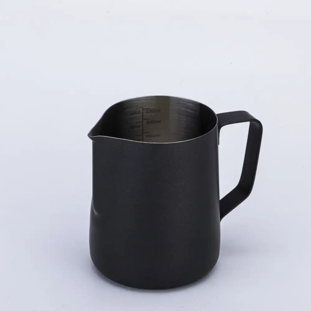 Stainless steel milk frothing jug with measurements kitchen pitcher