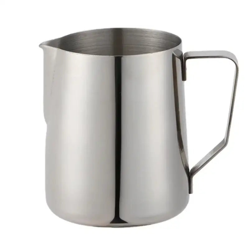 Stainless steel milk frothing jug with measurements kitchen pitcher
