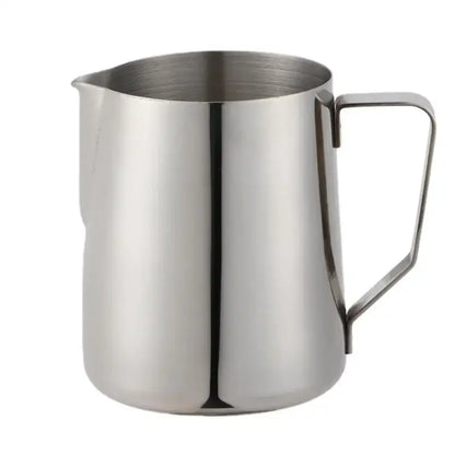 Stainless steel milk frothing jug with measurements kitchen pitcher